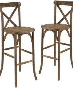 Flash Furniture - Hercules Crossback Barstool - Dark Antique