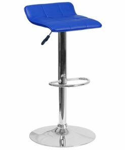 Flash Furniture - Contemporary Vinyl Adjustable Height Barstool - Blue