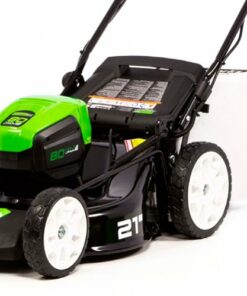 Greenworks - 21" 80 Volt Self-Propelled Lawn Mower (2Ah + 4Ah batteries & charger included) - Green
