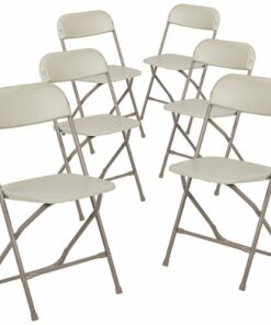 Flash Furniture - Hercules Folding Chair - Beige 0