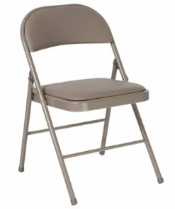 Flash Furniture - Hercules Vinyl Upholstered Folding Chair - Gray