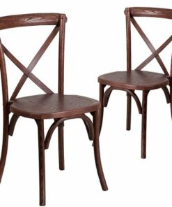 Flash Furniture - Hercules Cross Back Chair - Mahogany 1