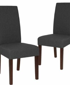 Flash Furniture - Greenwich Dining Chair (Set of 2) - Gray Fabric