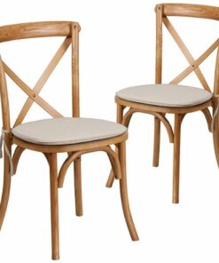 Flash Furniture - Hercules Cross Back Chair - Oak 1