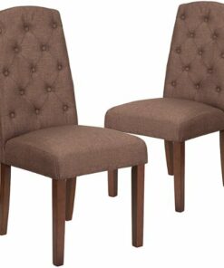 Flash Furniture - Hercules Grove Park Dining Chair - Upholstered - Avocado Microfiber
