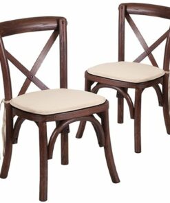 Flash Furniture - Hercules Cross Back Chair - Mahogany 2