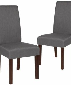 Flash Furniture - Greenwich Dining Chair (Set of 2) - Light Gray Fabric