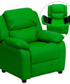 Flash Furniture - Charlie Kids Recliner - Green Vinyl
