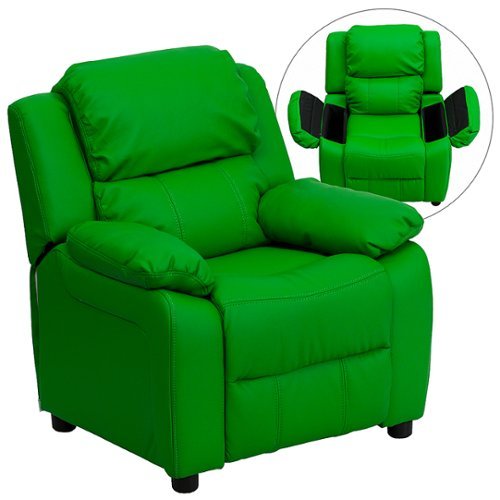 Flash Furniture - Charlie Kids Recliner - Green Vinyl