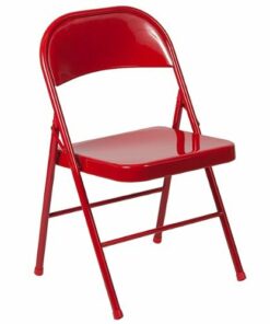 Flash Furniture - Hercules Series Double Braced Metal Folding Chair - Red