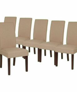 Flash Furniture - Greenwich Dining Chair (Set of 6) - Beige Fabric