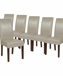 Flash Furniture - Greenwich Dining Chair (Set of 6) - Beige LeatherSoft