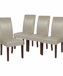 Flash Furniture - Greenwich Dining Chair (Set of 4) - Beige LeatherSoft
