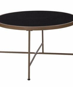 Flash Furniture - Chelsea Collection Coffee Table - Black Top/Matte Gold Frame