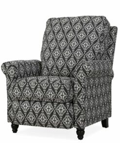 ProLounger - Lehnor Push Back Recliner Chair - Charcoal  Gray
