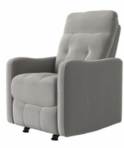 ProLounger - Klyde Velour Rocker Recliner Chair - Platinum Gray