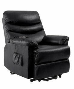 ProLounger - Okada PU Power Recline and Lift Chair - Black