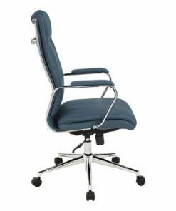 Office Star Products - High Back Antimicrobial Fabric Chair - Dillon Blue