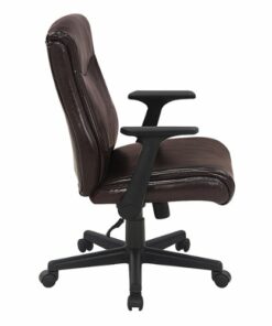 Office Star Products - Mid Back Managers Office Chair - Chocolate