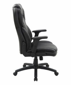 Office Star Products - Exec Bonded Lthr Office Chair - Black