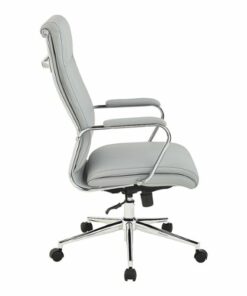 Office Star Products - High Back Antimicrobial Fabric Chair - Dillon Steel