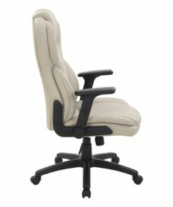Office Star Products - Exec Bonded Lthr Office Chair - Taupe