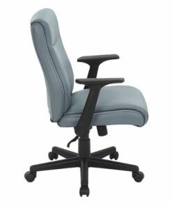 Office Star Products - Mid Back Managers Office Chair - Charcoal Grey