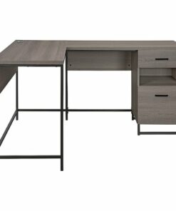 OSP Home Furnishings - Hagney Lane L-Shape Desk - Farm Oak