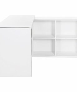 OSP Home Furnishings - Waverly 47.75" Wide Sit-To-Stand L-Desk - White