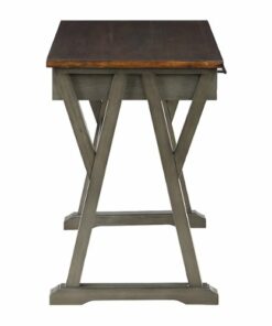 OSP Home Furnishings - Jericho Rustic Writing Desk - Slate Grey