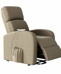 ProLounger - Hellawell Petite Chenille Power Recline and Lift Chair with Heat and Massage - Barley Tan