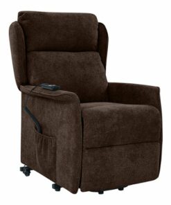 ProLounger - Phalen Classic Wingback Chenille Power Recline and Lift Chair - Mocha Brown