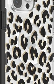 kate spade new york - Protective Hardshell Magsafe Case for iPhone 14 Pro Max - Leopard