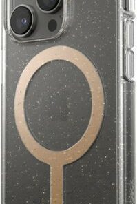 Speck - Presidio Perfect-Clear Case with MagSafe for Apple iPhone 14 Pro - Gold Glitter