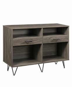 Walker Edison - Contemporary Minimalist 2-Drawer Entry Table - Slate Grey