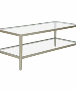 Camden&Wells - Hera Rectangular Coffee Table - Satin Nickel 0