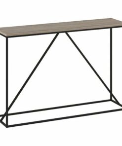 Camden&Wells - Nia Console Table - Blackened Bronze/Antiqued Gray Oak 0
