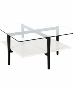 Camden&Wells - Otto Square Coffee Table - Blackened Bronze/White