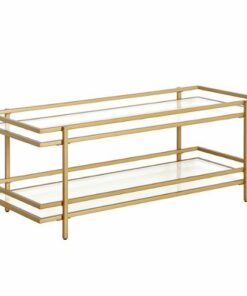 Camden&Wells - Robillard Rectangular Coffee Table - Brass