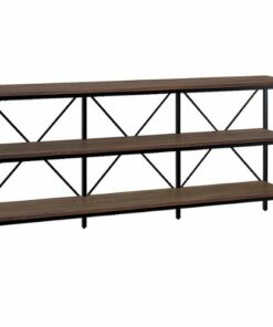 Camden&Wells - Kira Console Table - Blackened Bronze/Alder Brown