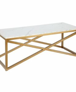 Camden&Wells - Calix Rectangular Coffee Table - Brass