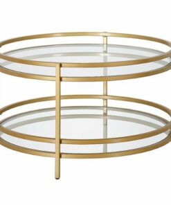 Camden&Wells - Robillard Round Coffee Table - Brass