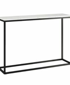 Camden&Wells - Dalbec Console Table - Blackened Bronze/Faux Marble