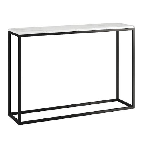 Camden&Wells - Dalbec Console Table - Blackened Bronze/Faux Marble