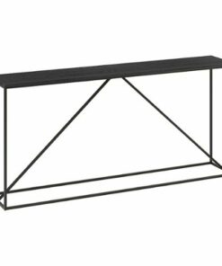 Camden&Wells - Nia Console Table - Blackened Bronze/Black Grain 1
