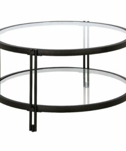 Camden&Wells - Inez Round Coffee Table - Blackened Bronze 0