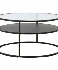 Camden&Wells - Ada Round Coffee Table - Blackened Bronze