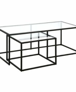 Camden&Wells - Kennedy Nesting Coffee Table (Set of 2) - Blackened Bronze