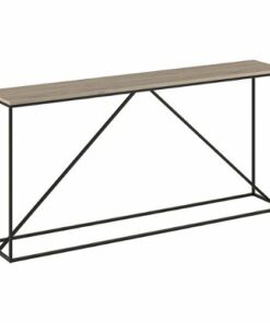 Camden&Wells - Nia Console Table - Blackened Bronze/Antiqued Gray Oak 2