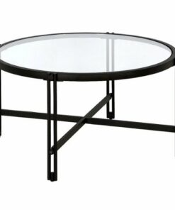 Camden&Wells - Inez Round Coffee Table - Blackened Bronze 1
